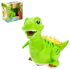 Игрушка музыкальная «Любимый динозаврик», двигается, световые и звуковые эффекты, цвет зелёный