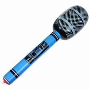 Игрушка надувная «Микрофон», 75 см, звук, цвет микс (комплект из 9 шт)