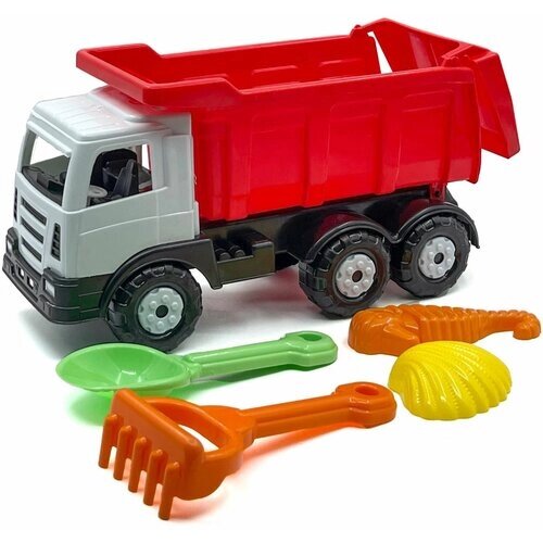 Игрушки для мальчиков Машинка с набором игрушек для песка от компании М.Видео - фото 1