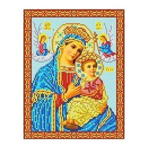 Икона Божией Матери Страстная Рисунок на ткани 19х24,5 Каролинка ткби 4054
