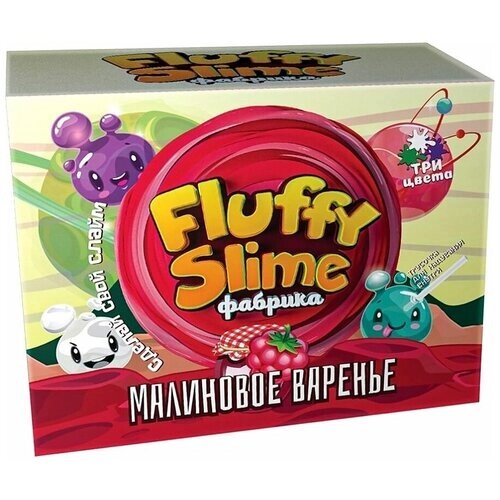 Инновации для детей Fluffy slime фабрика. Малиновое варенье, красный от компании М.Видео - фото 1