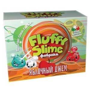 Инновации для детей Fluffy slime фабрика. Яблочный джем, красный