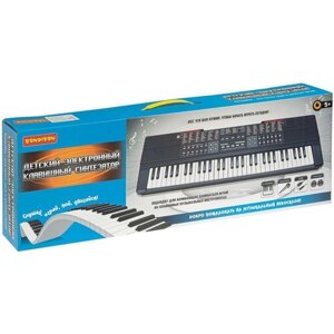 Инструм. муз. на батар., Синтезатор Клавишник Bondibon, 61 клавиша, с микрофоном и USB-шнуром, стере