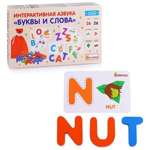 Интерактивная азбука JoyToys "Английские буквы и слова" развивающие обучающие игрушки от 1 года