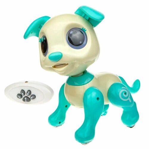 Интерактивная игрушка 1TOY Т20973 Robo Pets Щенок, бело-голубой от компании М.Видео - фото 1