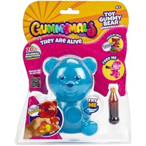 Интерактивная игрушка "Мармеладный мишка-тянучка" со звуковым и световым эффектом (синий) (GUM001_2)