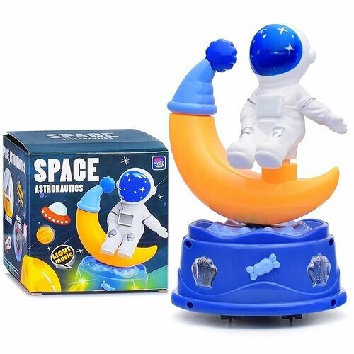 Интерактивная игрушка Oubaoloon "Космонавт", свет, звук, в коробке (2201D) от компании М.Видео - фото 1