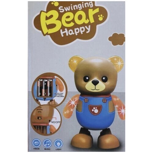 Интерактивная игрушка Танцующий мишка/ Swinging bear happy от компании М.Видео - фото 1