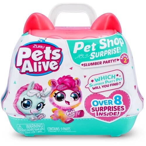 Интерактивная мягкая игрушка Pets Alive Pet Shop Surprise Slumber Party 9532, в ассортименте от компании М.Видео - фото 1