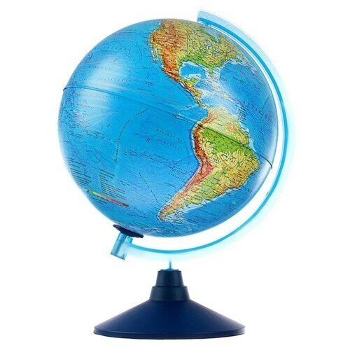 Интерактивный глобус Земли физико-политический, диаметр 250 мм, с подсветкой от компании М.Видео - фото 1