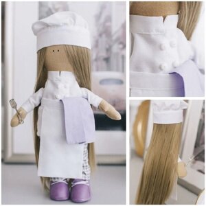 Интерьерная кукла "Повар Селена", набор для шитья 15,6 22.4 5.2 см 5470961