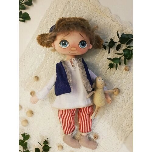 Интерьерная текстильная кукла ручной работы Принц от компании М.Видео - фото 1