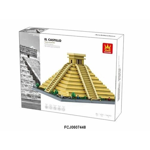 Интерьерный конструктор Пирамида майя, Мексика, Эль-Кастильо-Кукулькан, Wange Архитектура мира, 1340 шт от компании М.Видео - фото 1