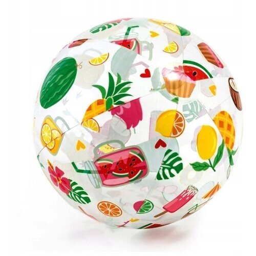 INTEX Мяч надувной пляжный детский "Лайвли" (51см), 59040, фрукты от компании М.Видео - фото 1