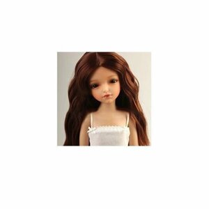 Iplehouse Wig IHW_SS033 (Длинный парик с прямым пробором цвет черный размер 15-18 см для кукол Иплхаус)