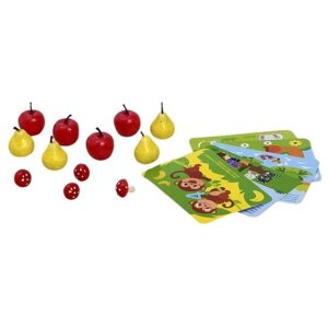 IQ-ZABIAKA Счётный материал "Весёлые задачки"грибы, яблоки, груши, 12шт 3868655