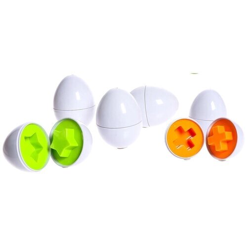 IQ-ZABIAKA Сортер "Яйца", 6 цветов и геометрических фигур 4917383 от компании М.Видео - фото 1