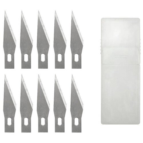 Jakemy Сменные лезвия для ножа-скальпеля JM-Z05 29399 (10 шт.) серебристый от компании М.Видео - фото 1