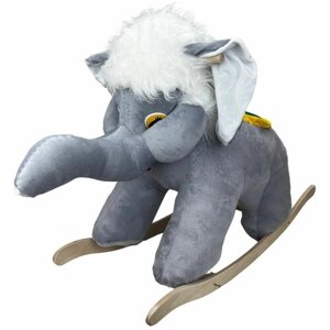 Качалка Слон серый, мягкая игрушка для детей в подарок