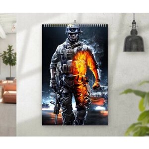 Календарь MIGOM Настенный перекидной Принт А3 "Battlefield, Бателфилд"10