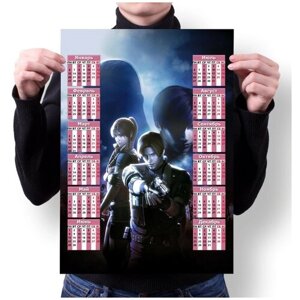 Календарь MIGOM Настенный Принт А1 "Resident Evil, Резидент Эвил"8