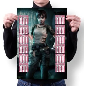 Календарь MIGOM Настенный Принт А2 "Resident Evil, Резидент Эвил"7