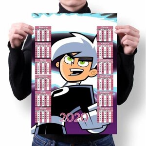 Календарь настенный на 2020 год Дэнни-призрак, Danny Phantom №6, А2