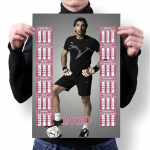 Календарь настенный на 2020 год Джанлуиджи Буффон, Gianluigi Buffon №10, А4