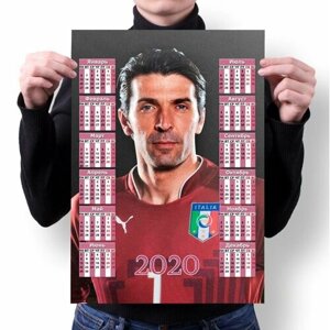 Календарь настенный на 2020 год Джанлуиджи Буффон, Gianluigi Buffon №8, А2