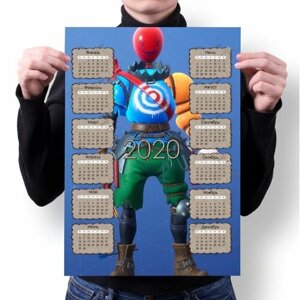 Календарь настенный на 2020 год Fortnite, Фортнайт №9, А2