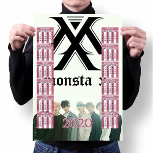 Календарь настенный на 2020 год Monsta X №40, А2