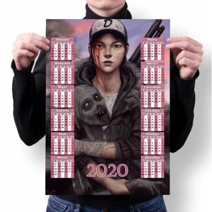 Календарь настенный на 2020 год THE WALKING DEAD, ходячие мертвецы №4, А2