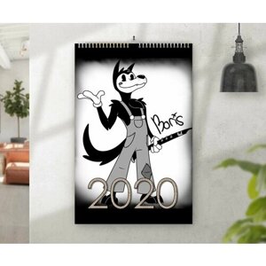 Календарь перекидной на 2020 год Бенди и чернильная машина №2, A3