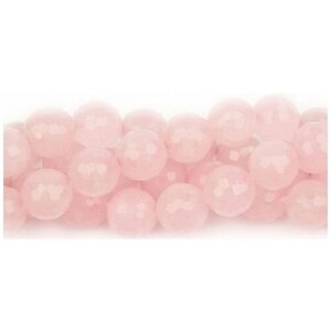 Каменные бусины из натурального камня - Кварц розовый граненый 12 мм