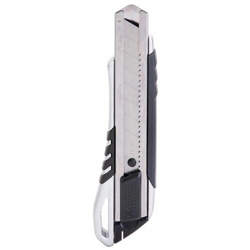 Канцелярский нож, автоматическая фиксация, лезвие: 18мм / выдвижное / сегментированное / отламывающееся, Deli E2057 (E2057) от компании М.Видео - фото 1