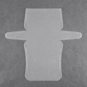 Канва-основа для вышивания сумки, пластиковая, 33,5 35,5 см, 2 2 мм, цвет белый
