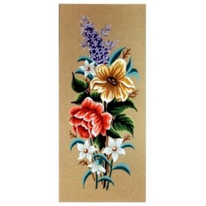 Канва жесткая с рисунком Весенние цветы, 2 картинки 60 x 60 см GOBELIN L. DIAMANT 18.622