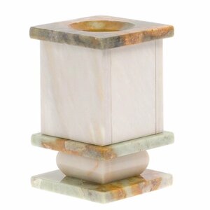 Карандашница из камня мрамор, офиокальцит 125433