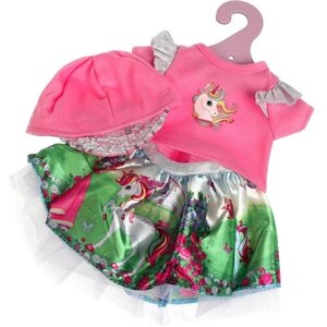 Карапуз Комплект одежды для кукол 30-35 см OTFY-CAS-9-RU розовый