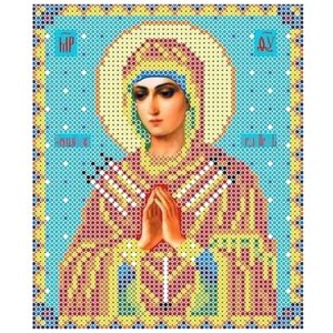 Каролинка Набор для вышивания бисером Богородица Семистрельная 13 x 15 см (КБИ - 5018)