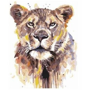 Картина по номерам 000 Art Hobby Home Акварельная львица 40х50 40х50