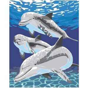Картина по номерам 000 Art Hobby Home Дельфины 40х50