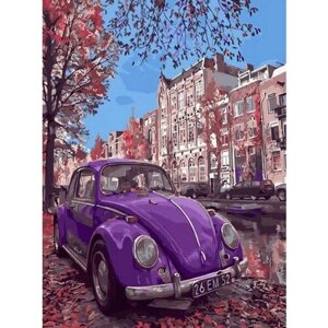 Картина по номерам 000 Art Hobby Home Фиолетовое авто 40х50