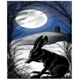 Картина по номерам 000 Art Hobby Home Лунный заяц 40х50