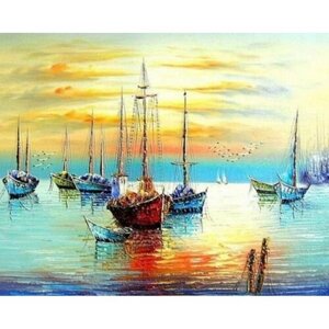 Картина по номерам 000 Art Hobby Home Море на закате 40х50