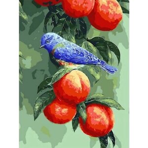 Картина по номерам 000 Art Hobby Home Персиковое дерево и птички 40х50