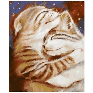 Картина по номерам 000 Art Hobby Home Спящие котики 40х50
