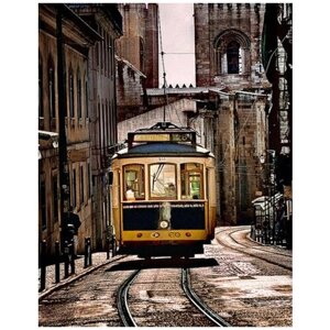 Картина по номерам 000 Art Hobby Home Трамвай в городе 40х50