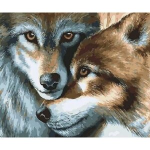 Картина по номерам 000 Art Hobby Home Волчья пара 40х50
