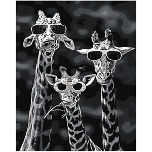 Картина по номерам 000 Art Hobby Home Жирафы в очках 40х50